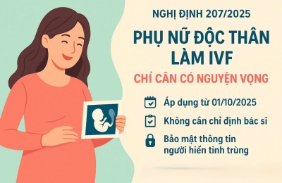 TỪ 1/10/2025: PHỤ NỮ ĐỘC THÂN ĐƯỢC PHÉP LÀM IVF
